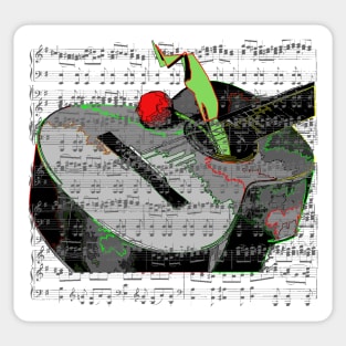 guitar music Sticker